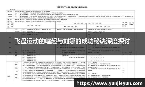 飞盘运动的崛起与刘娜的成功秘诀深度探讨